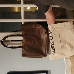Parker Clay leather tote
